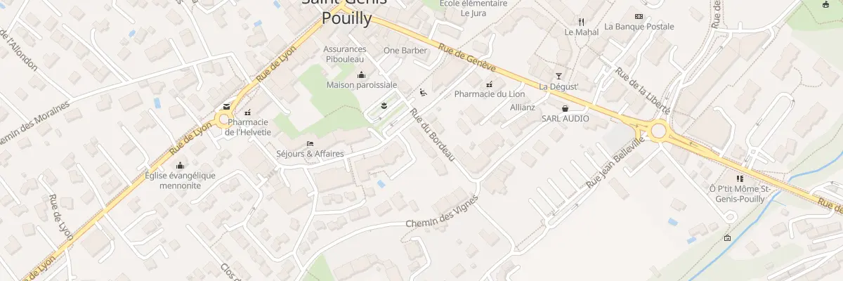Plan du 12B Rue du Bordeau à Saint-Genis-Pouilly