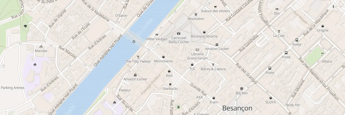 Plan du 13 Gr Grande Rue à Besançon