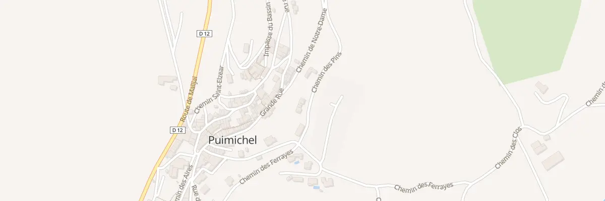 Plan du 1 Che des Pins à Puimichel