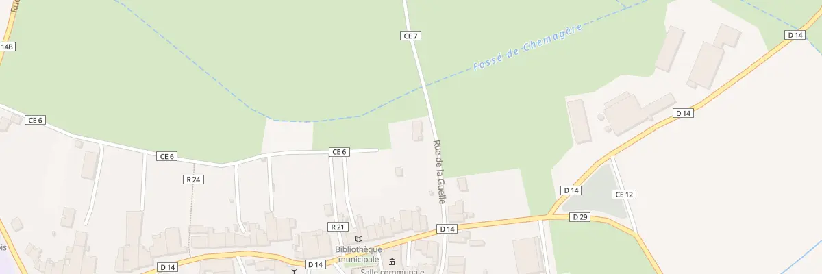 Plan du 109 Rue de la Guelle à Oëlleville