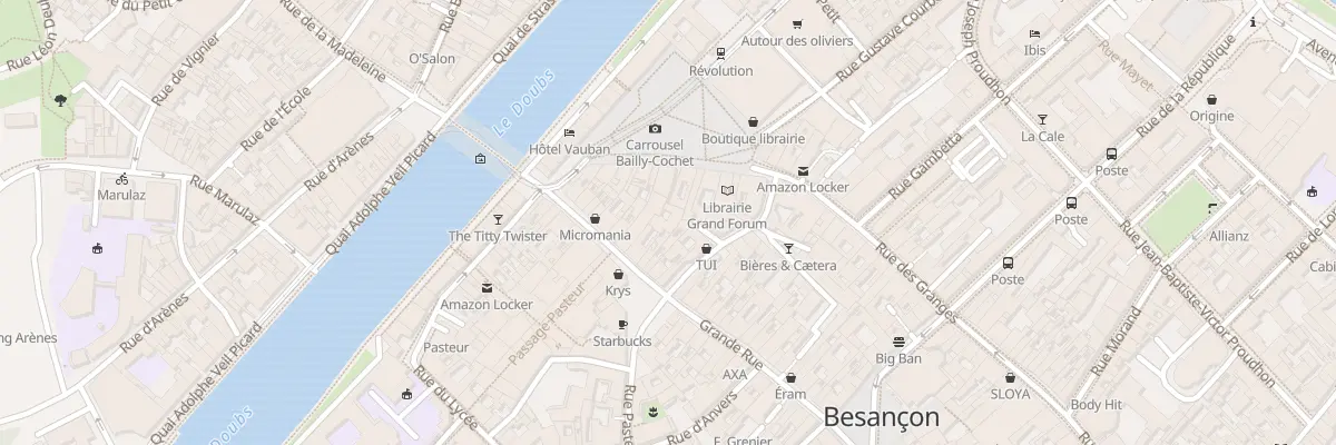Plan du 17 Grande-Rue à Besançon