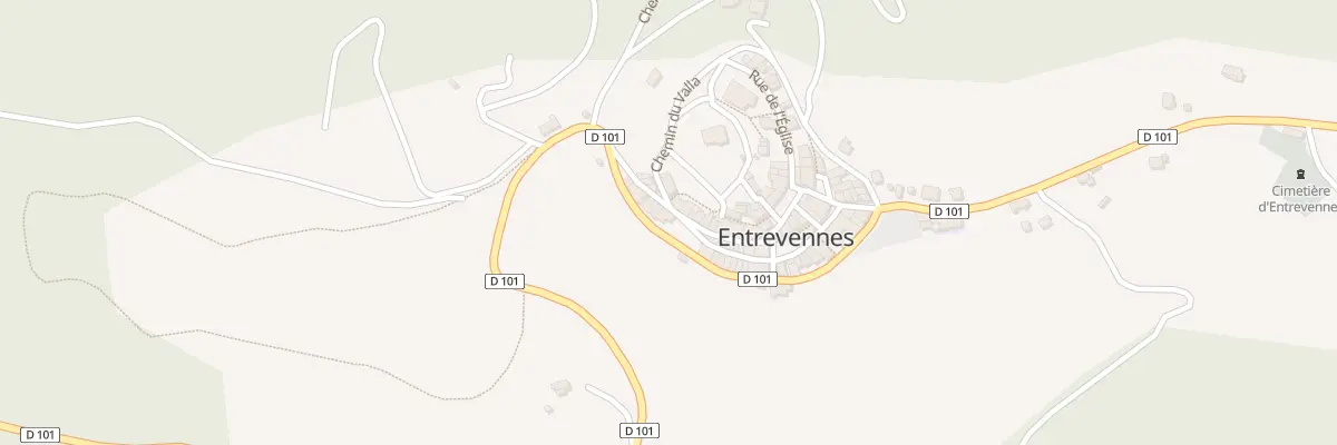 Plan du 7058 Rte du Portail à Entrevennes