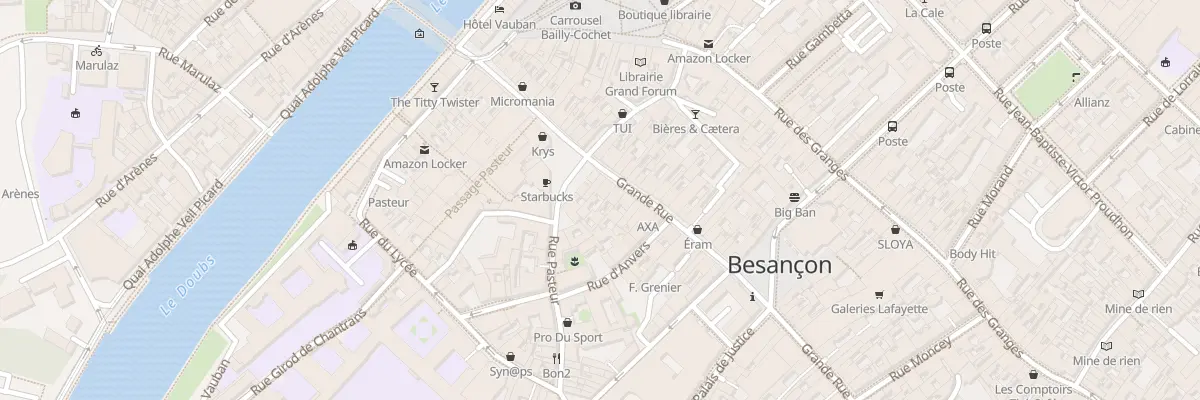 Plan du 26 Grande-Rue à Besançon