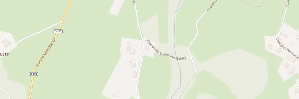Plan du 660 Che des Bogeys à Cusy