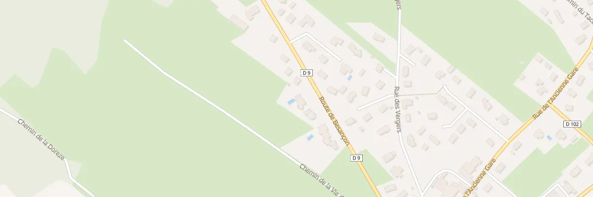 Plan du 7 Rte de Besançon à Épeugney
