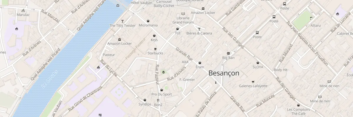 Plan du 30 Gr Grande Rue à Besançon
