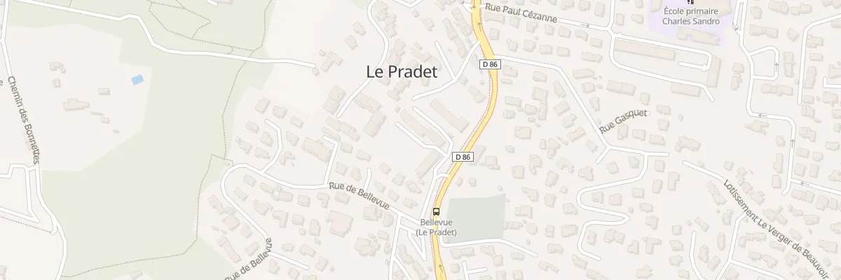 Plan du 200 Bd de Lattre de Tassigny au Pradet