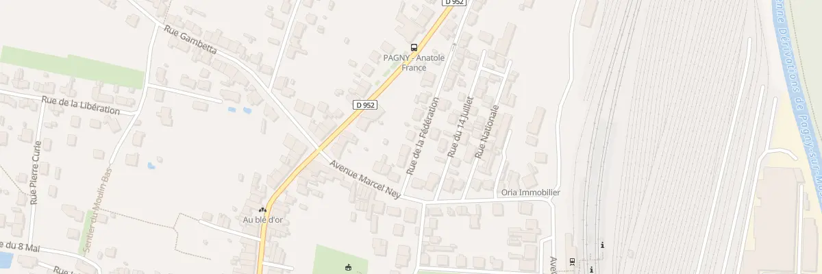 Plan du 4 Rue de la Fédération à Pagny-sur-Moselle