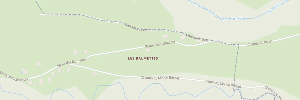 Plan du 740 Rte des Balmettes à Mésigny