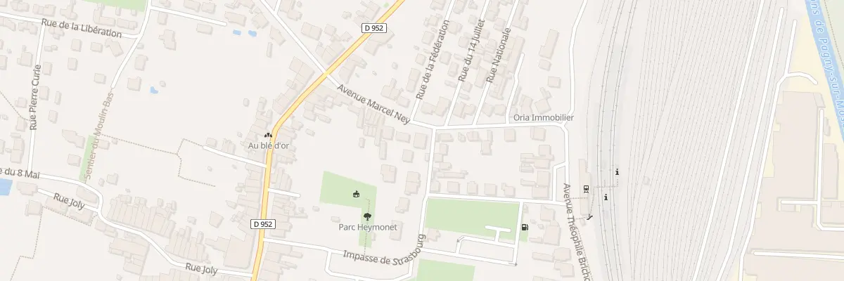 Plan du 22 Av Marcel Ney à Pagny-sur-Moselle