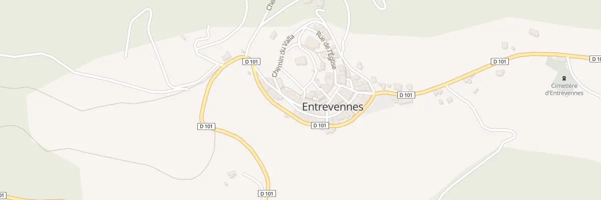 Plan du 7034 Le Village à Entrevennes