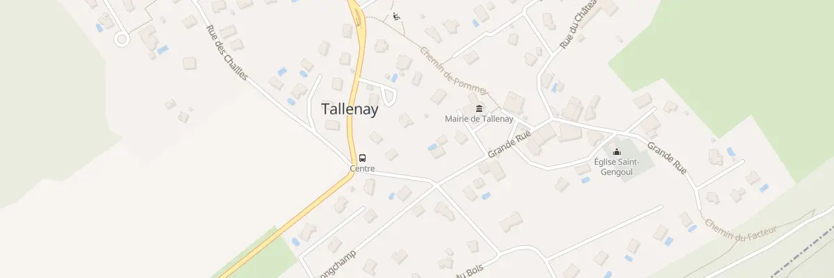 Plan du 5014 Au Village à Tallenay