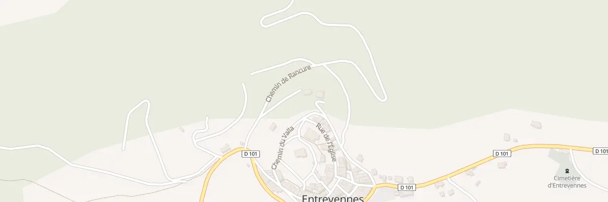 Plan du 5033 Les Chalanches à Entrevennes