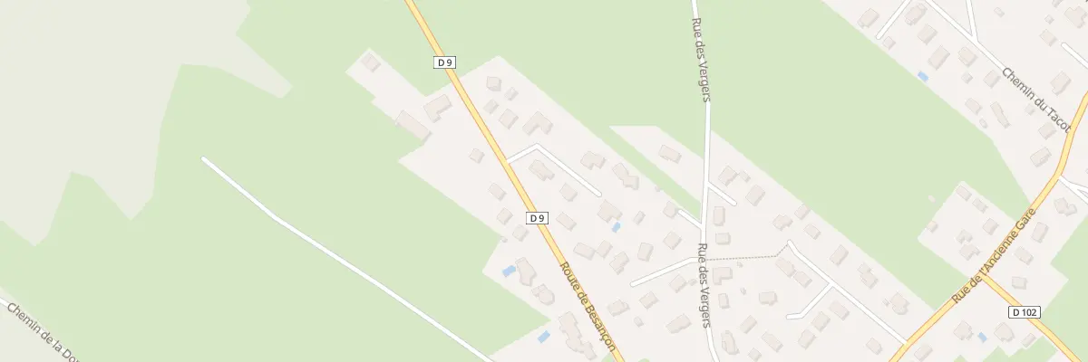 Plan du 2 Imp des Alpins à Épeugney