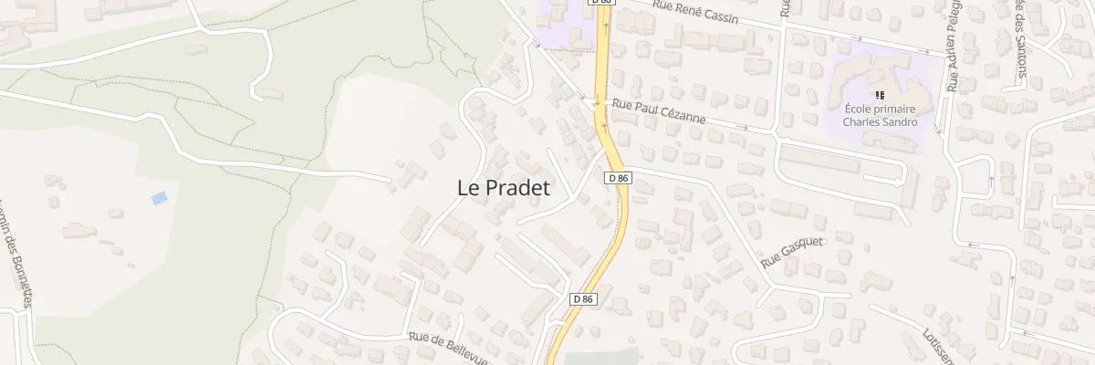 Plan du 22 Bd de Lattre de Tassigny au Pradet