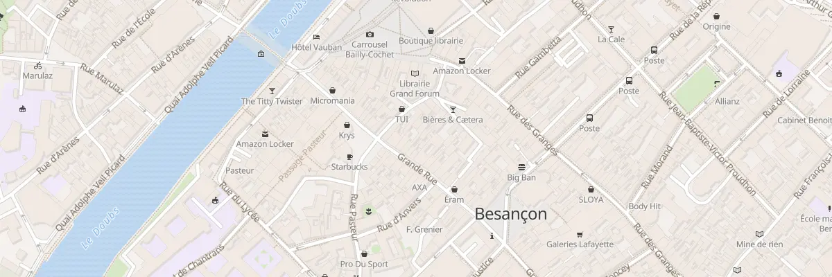 Plan du 33 Gr Grande Rue à Besançon
