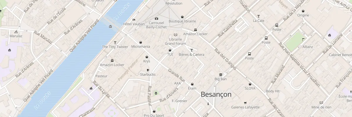 Plan du 31 Gr Grande Rue à Besançon