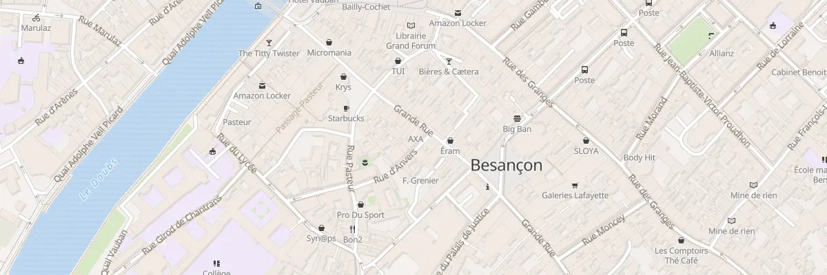 Plan du 38 Gr Grande Rue à Besançon