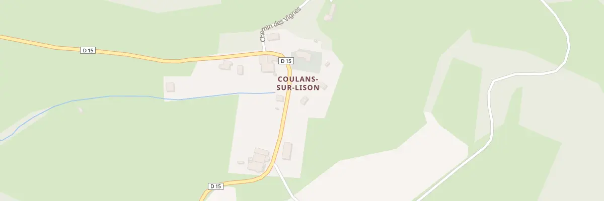 Plan de A Coulans sur Lizon à Éternoz-Vallée-du-Lison