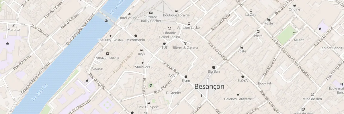 Plan du 35 Gr Grande Rue à Besançon
