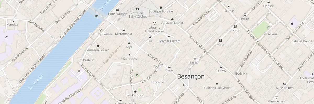 Plan du 37 Grande-Rue à Besançon