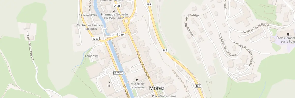 Plan du 127 Rue de la République à Hauts de Bienne