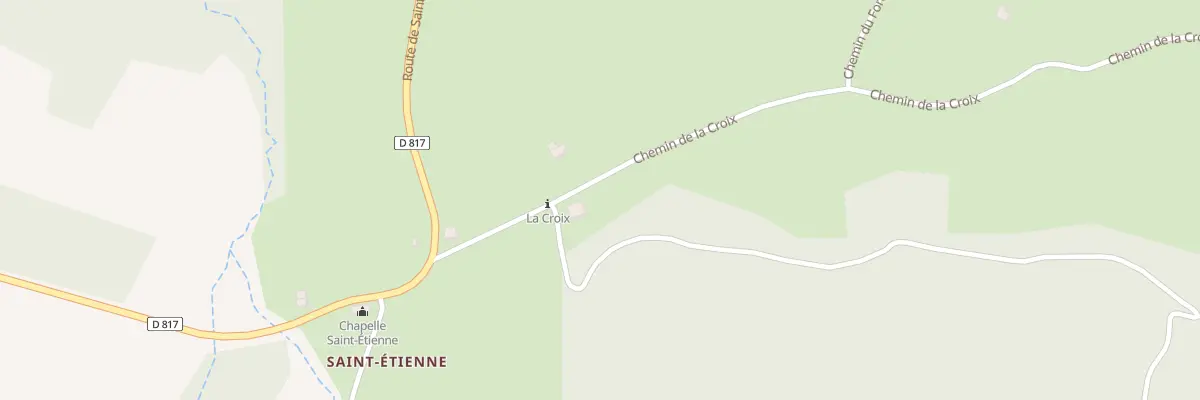 Plan du 2 Che de la Croix à Poligny