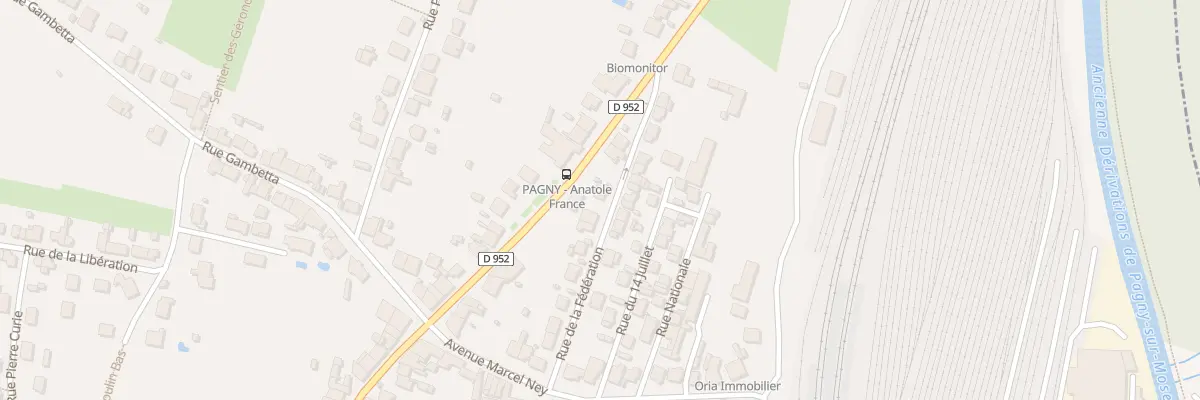 Plan du 12 Rue de la Fédération à Pagny-sur-Moselle