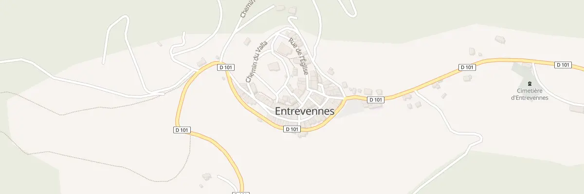 Plan du 5089 Le Village à Entrevennes