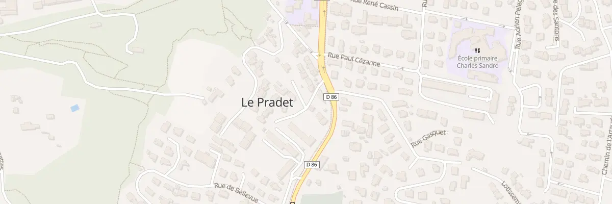 Plan du 52 Bd de Lattre de Tassigny au Pradet