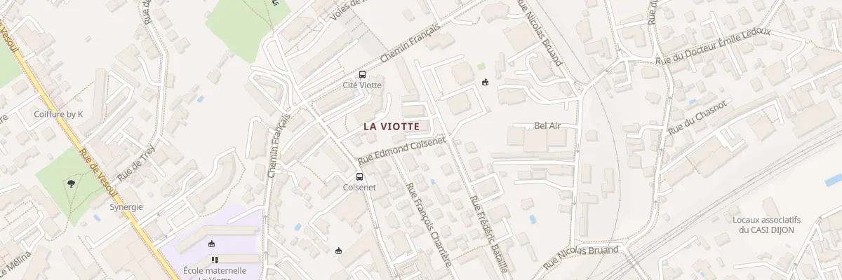 Plan du 12 Rue Frédéric Bataille à Besançon
