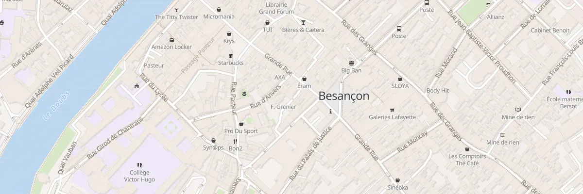 Plan du 44 Gr Grande Rue à Besançon