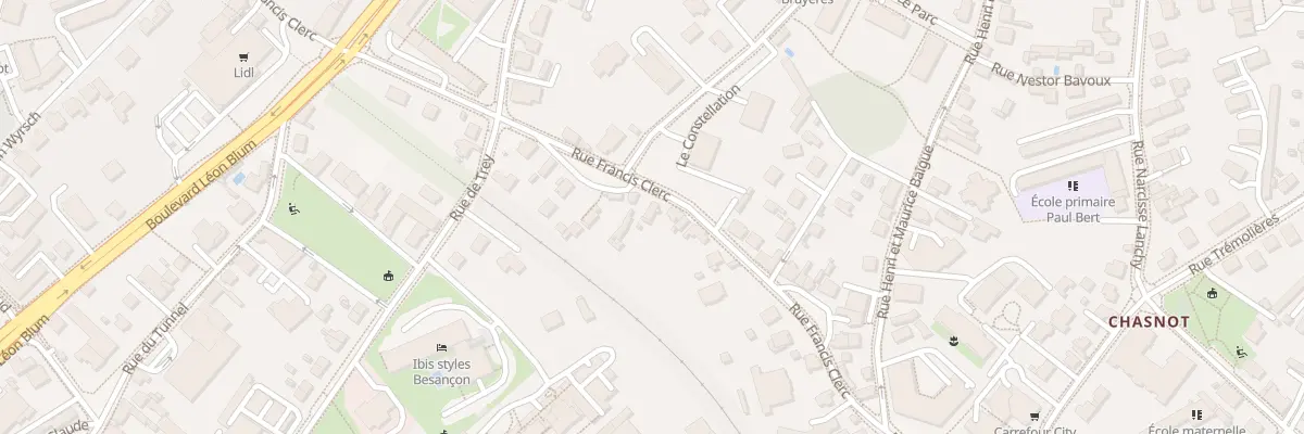 Plan du 15 Rue Francis Clerc à Besançon