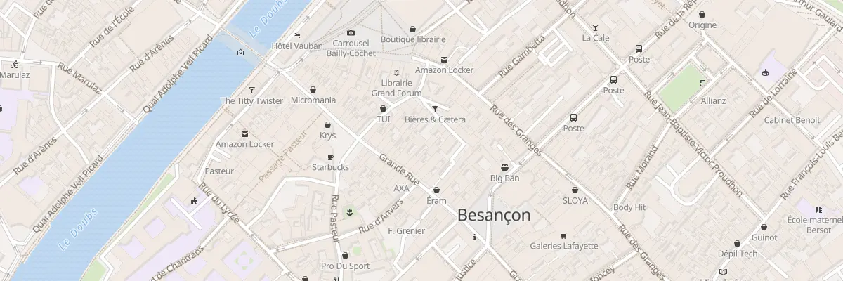 Plan du 39 Grande-rue à Besançon