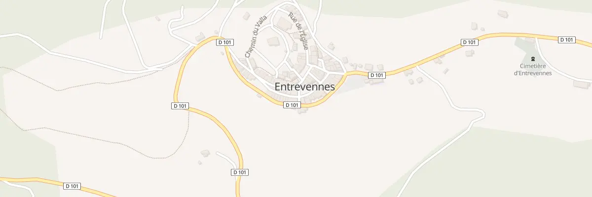Plan du 7003A Le Village à Entrevennes