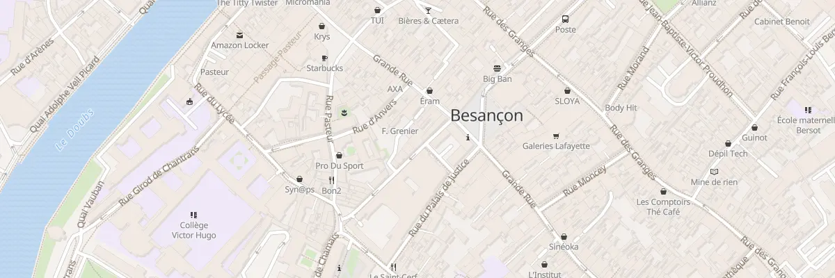 Plan du 48B Grande-rue à Besançon
