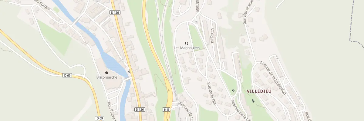 Plan du 4 Av de la Libération à Hauts de Bienne