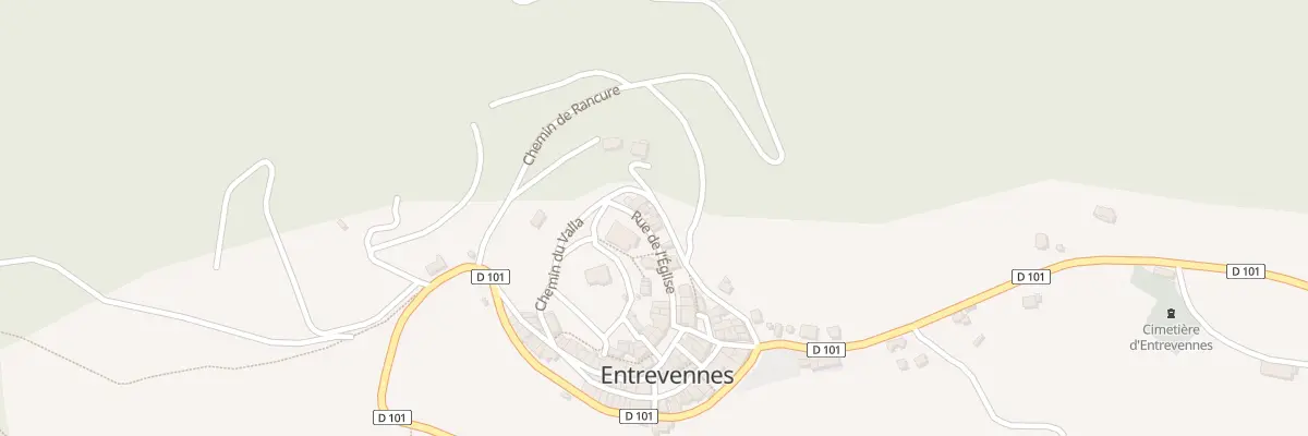 Plan du 5040 Le Village à Entrevennes