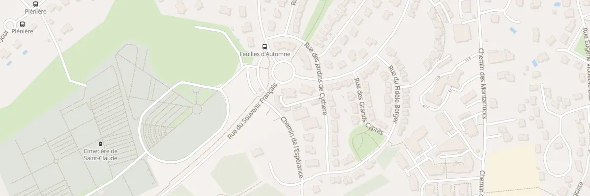 Plan du 11 Rue des Jardins de Cythère à Besançon