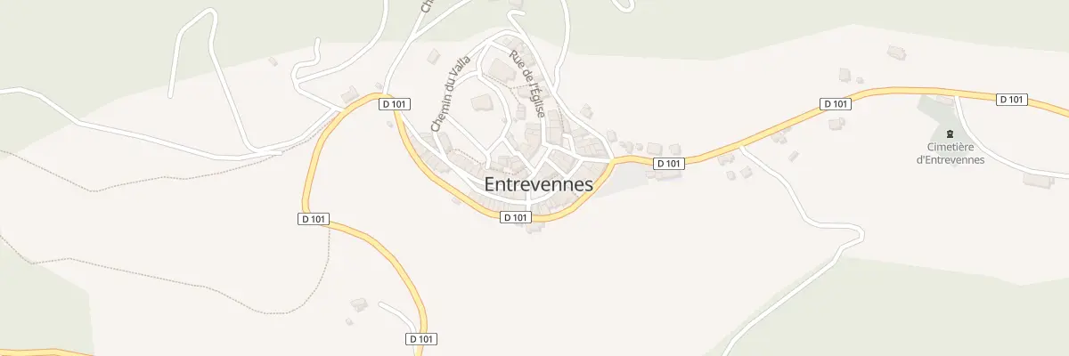 Plan du 5065 Le Village à Entrevennes