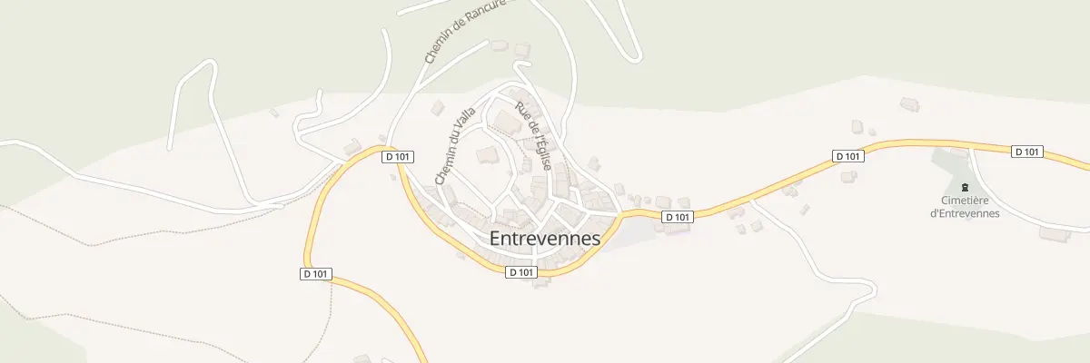 Plan du 5043 Le Village à Entrevennes