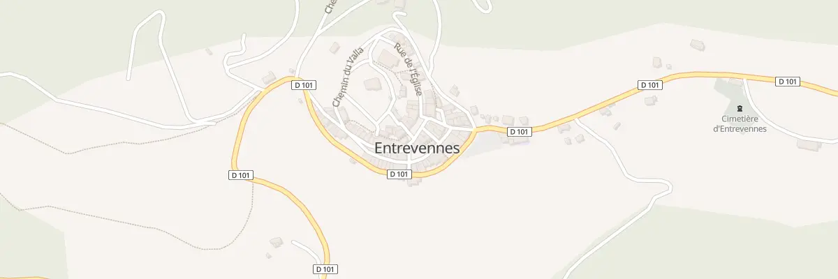 Plan du 5071 Le Village à Entrevennes