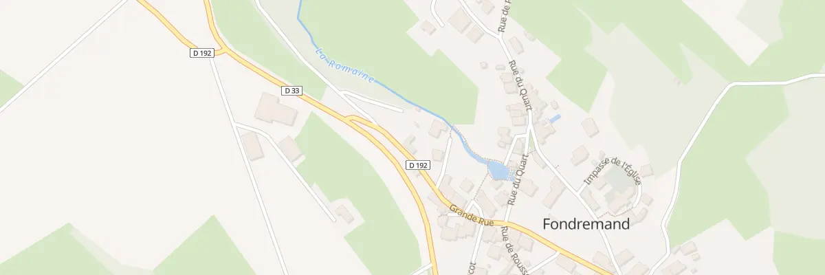 Plan du 1 Gr Grande Rue à Fondremand