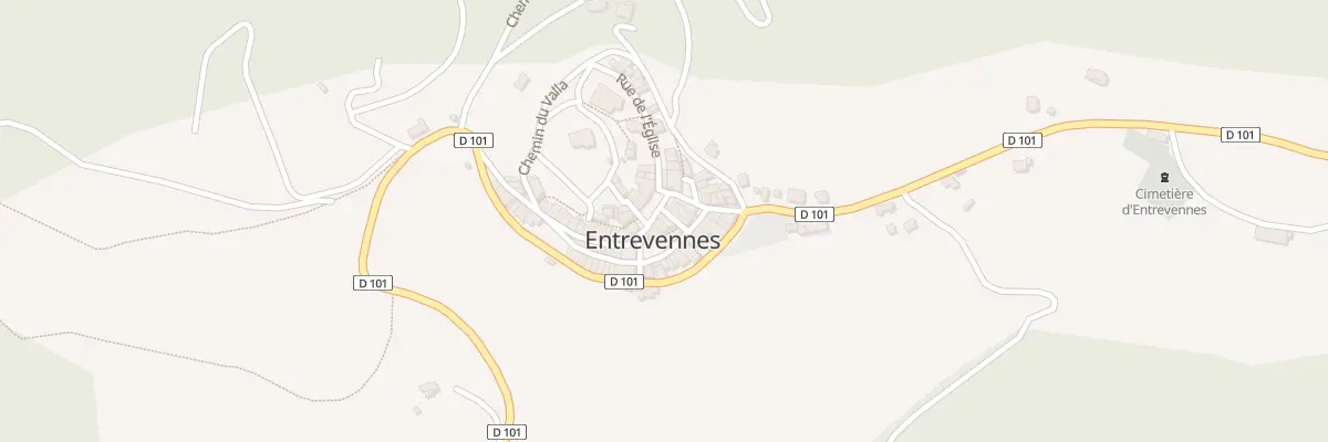 Plan du 5070 Le Village à Entrevennes