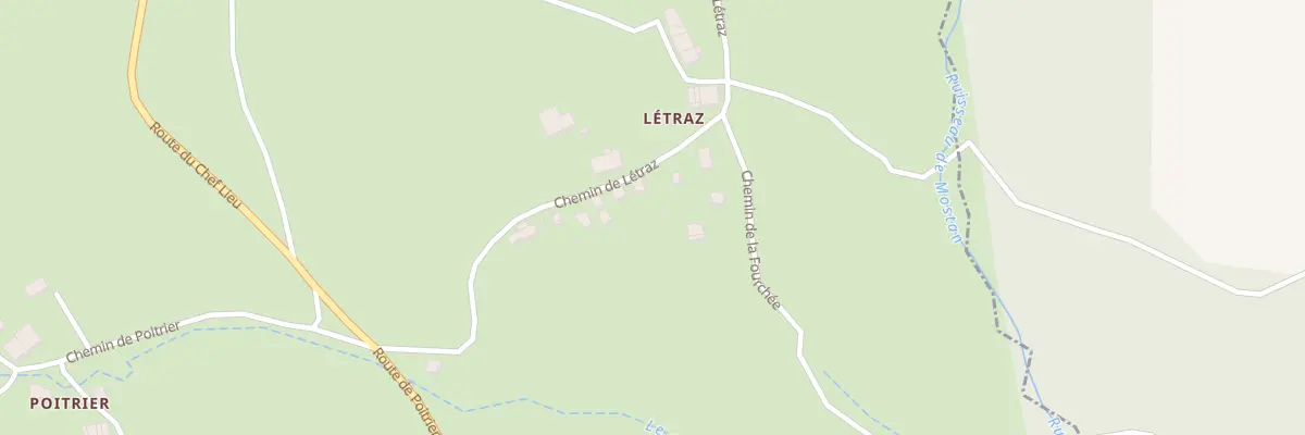 Plan du 262B Che de Letraz à Chavannaz