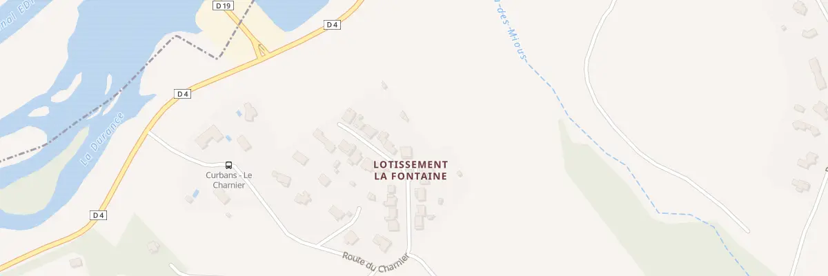 Plan du 100 Lot la Fontaine à Curbans