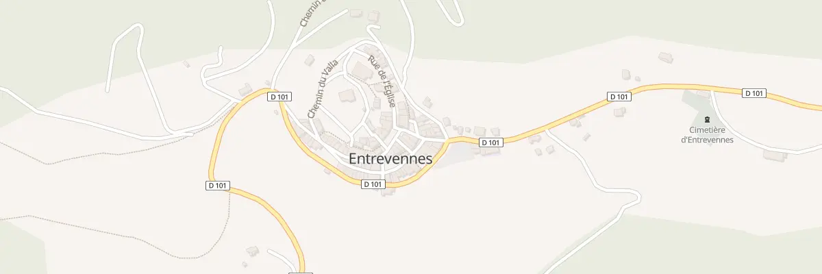 Plan du 5059 Le Village à Entrevennes