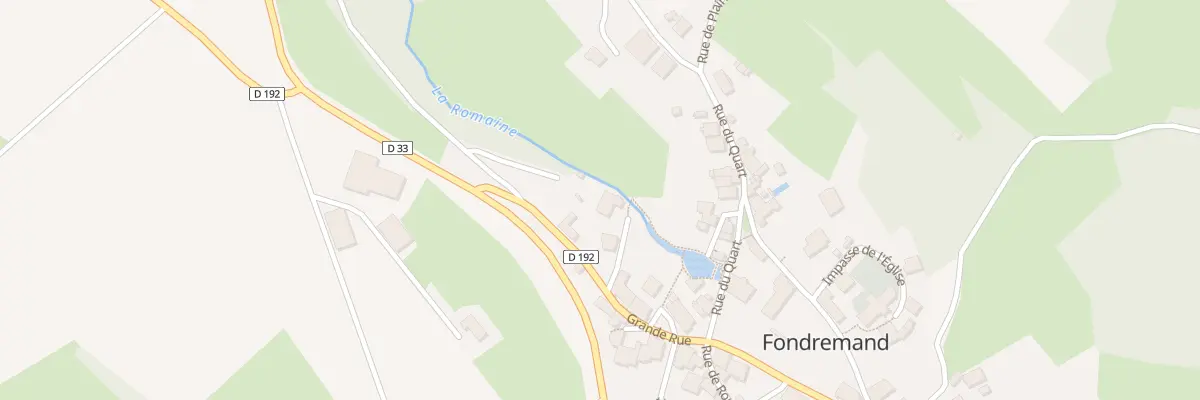 Plan du 3 Rue du Moulin à Fondremand