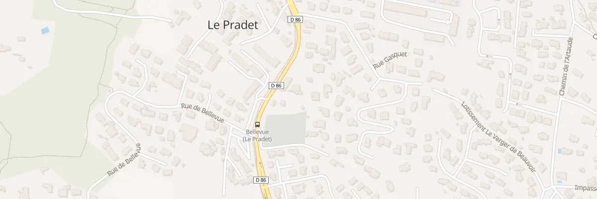 Plan du 223 Bd de Lattre de Tassigny au Pradet