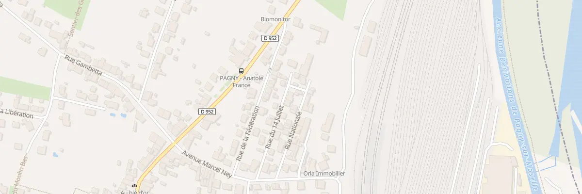 Plan du 10 Rue du 14 Juillet à Pagny-sur-Moselle